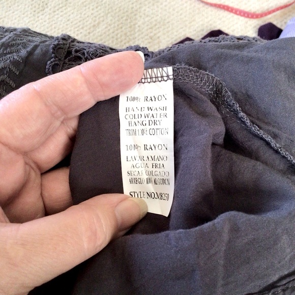 Lisa Z Charcoal Gray Sharkbite Hem Top & Cami - Picture 8 of 10